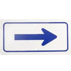 Sign,Arrow , 6X12",Blue/White for AllPoints Part# 2801197
