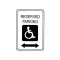 Sign,Reserved Parking,W/ Arrow for AllPoints Part# 2801211