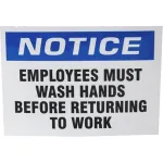 Label,Must Wash Hands , Pk 10 for AllPoints Part# 2801857