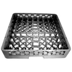 Carlisle RP14 Opticlean All Purpose Plate/Tray Peg Rack, Full Size, 2-1/4"H Standard Pegs, Inside Height Of 3-1/4", Plate Locks, Double-Wall Construction, Quick Draining, Comfort Curve Handles On All 4 Sides, Polypropylene, Blue, Nsf                    