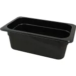 Pan,Food (Fourth, 4"D, Black) for Carlisle Foodservice Products Part# 3068103