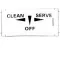 Decal - Clean/Off/On  for Stoelting Part# 324798
