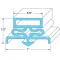 Door Gasket for Traulsen Part# 341-16970-00
