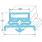Door Gasket for Traulsen Part# 341-39393-00