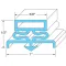Gasket, Door for Traulsen Part# 341-39394-00