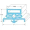 Door Gasket for Traulsen Part# 341-60090-00