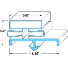 Door Gasket for Beverage Air Part# 703-963D-13