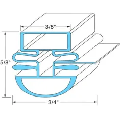 Door Gasket for Beverage Air Part# 3903-354