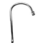 Fisher 3966 Gooseneck Spout, Rigid, 12" High, 5 1/2" Spread, 2.20 GPM