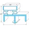 Door Gasket (half Door) for Hoshizaki Part# 3A0273-02