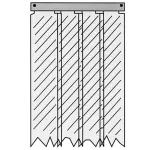 401SA6043184 Kason - Durable Strip Curtain for Doors