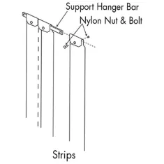 Kason® - 401Sc8085090 Strip Curtain, 8 X 90 for Kason Part# 401SC8085090