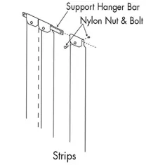 Kason® - 401Sc8085090 Strip Curtain, 8 X 90 for Kason Part# 401SC8085090F