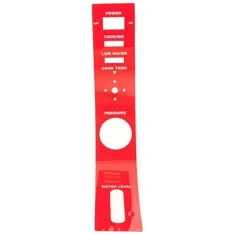 Panel Label - Red  for Blodgett Part# 42548
