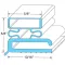 Gasket, Door for Traulsen Part# SVC-43493-00