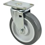 Caster,Plate (5"Od,Swvl,Gray) for Rubbermaid Part# 4501-L20000