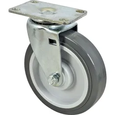 Caster,Plate (5"Od,Swvl,Gray) for Rubbermaid Part# RBMD4501L2