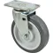 Caster,Plate (5"Od,Swvl,Gray) for Rubbermaid Part# 4501-L20000