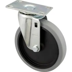 Caster,Plate (5"Od,Swvl,Gray) for Rubbermaid Part# RBMD4501-L2