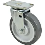 Caster,Plate (5"Od,Swvl,Gray) for Rubbermaid Part# 4501L20000