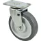 Caster,Plate (5"Od,Swvl,Gray) for Rubbermaid Part# 4501L20000