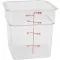 Container Sq Clear 4Qt  for Cambro Part# 4SFSCW135