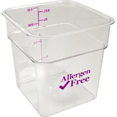 Container(4 Qt, Allergen-Free for Cambro Part# 4SFSCW441