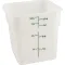 Container(Square,White,4 Qt) for Cambro Part# 4SFSP-148