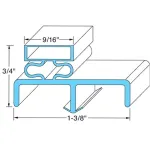 Mavrik - 741066 - 25 in x 28 1/4 in Door Gasket