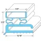 Door Gasket for Vollrath/Idea-medalie Part# 53271-2565