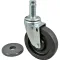 Caster,Stem(5"Od,W/Bumper,Blk) for Metro Part# 5M