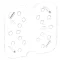 Drain Tray 1/6 Size-135 Clear for Cambro Part# 60CWD135