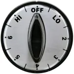 Knob 2 D, Off-Lo-2-6-Hi for Franke Part# 614268