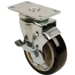 4In Plt Caster W/ Brake Measure Hole Center for Franke Part# 614281