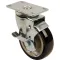 4In Plt Caster W/ Brake Measure Hole Center for Franke Part# 614281