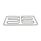 208V Square Element for Southbend Part# 6600128