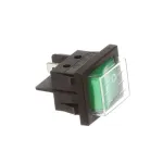 Power Switch, Rocker, Dpst, Lighted Green for Arctic Air Part# 66019