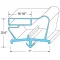 Door Gasket - for Beverage Air Part# 712-012D-13