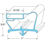 Door Gasket - for Beverage Air Part# 712-012D-13