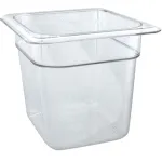 Pan Poly Sixth X 6 -135 Clear Qd for Cambro Part# 66CW135