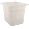 Pan 1/6 X 6 Plastic Semi-Clear for Cambro Part# 66PP190
