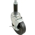 Caster,Stem(4"Od,W/Brake,Black for Kason Part# 6C364027HDP0TLB
