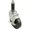 Caster,Stem(4"Od,W/Brake,Black for Kason Part# 6C364027HDP0TLB