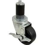 Caster,Stem(3-1/2"Od,W/Brk,Blk for Kason Part# 6C523525HDPTLB