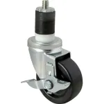 Caster,Stem(3-1/2"Od,W/Brk,Blk for Kason Part# 6C523526HDPTLB