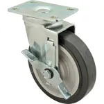 Kason® - 6C525001PPPGTLB - Duraglide 5 in Swivel Plate Caster w/ Brake