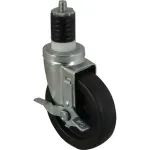 Caster,Stem(5"Od,W/Brake,Black for Kason Part# 6C525026HDPTLB