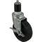 Caster,Stem(5"Od,W/Brake,Black for Kason Part# 6C525026HDPTLB