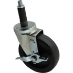 Caster,Stem(5"Od,W/Brake,Black for Kason Part# 6C525027HDPTLB