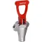 Faucet Assy(Chr/Red Hdl,Water) for Bunn-O-Matic Part# BU7094-0002